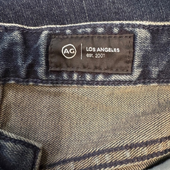 AG Adriano Goldschmied Ex Boyfriend Slouchy Slim Crop Blue Denim Jeans Size 28 - Picture 7 of 13
